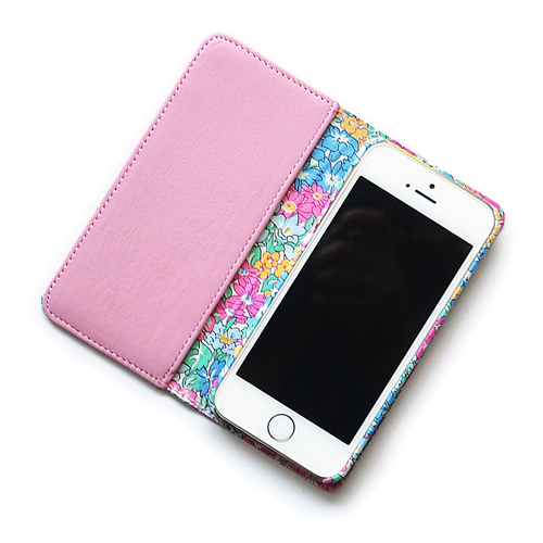 Iphone6sケース 手帳型 リバティ ガーデンワンダーランド ピンク Iphone6 Iphone6s Shoko Miyamoto